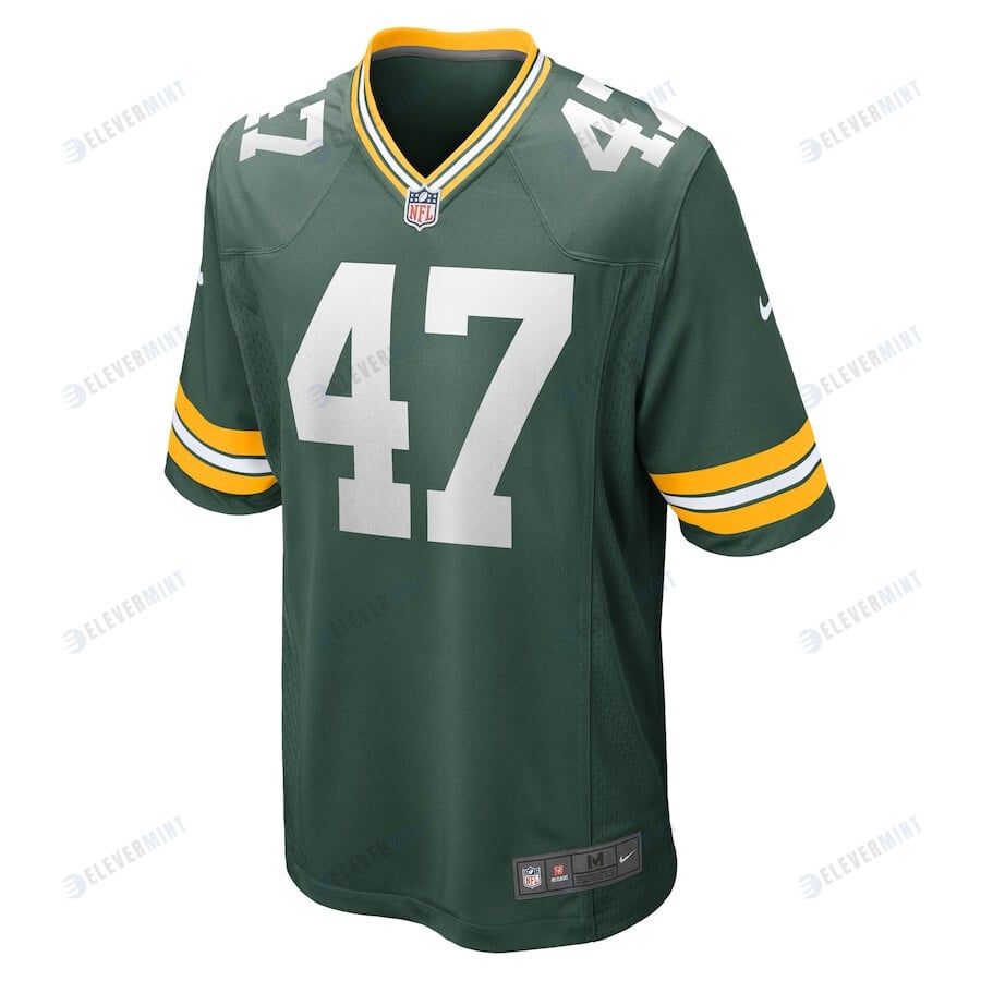 Justin Hollins 47 Green Bay Packers Men Home Game Jersey - Green