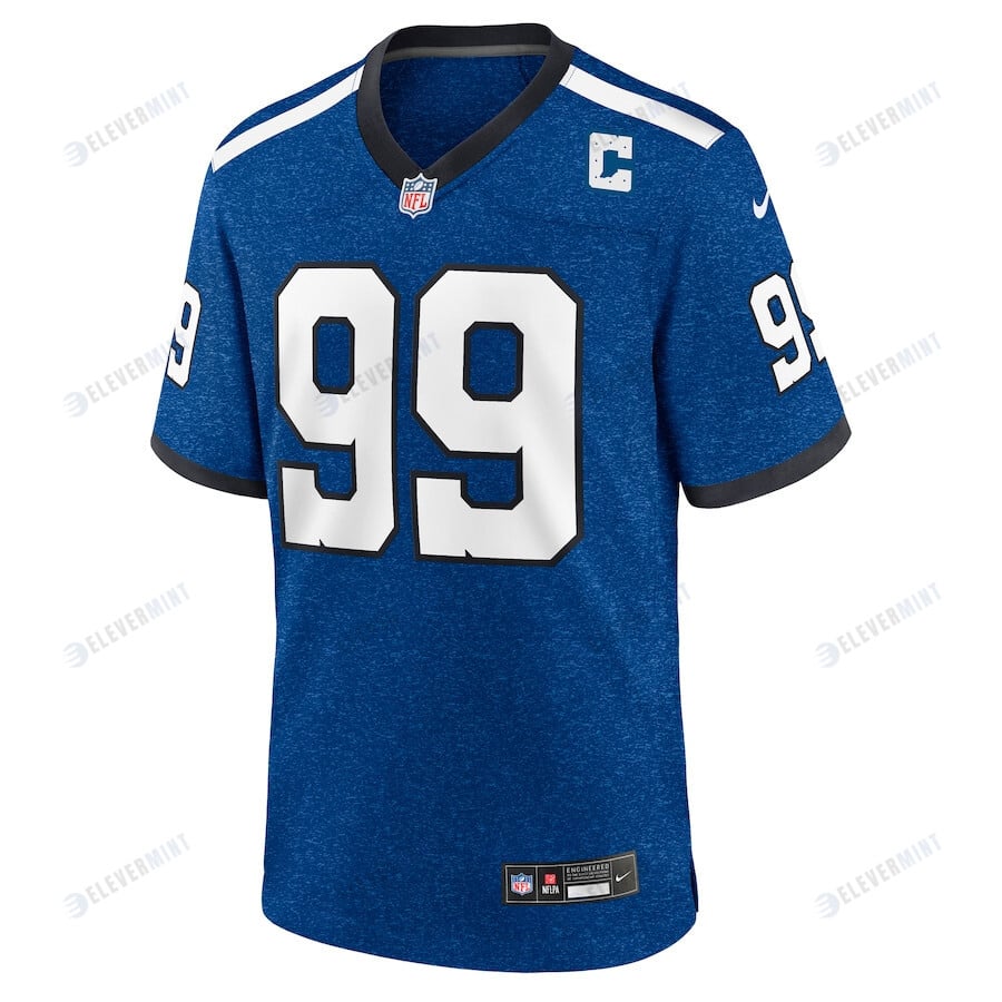 DeForest Buckner 99 Indianapolis Colts Indiana Nights Alternate Game Men Jersey - Royal