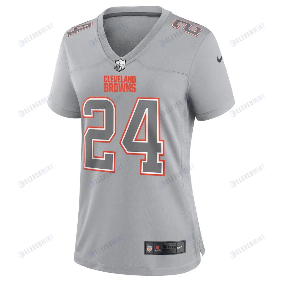 Nick Chubb Cleveland Browns Women's Atmosphere Fashion Game Jersey - Gray
