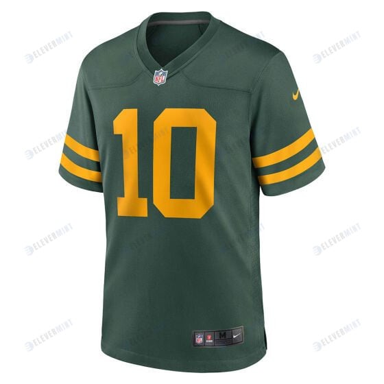 Jordan Love 10 Green Bay Packers 50s Classic YOUTH Game Jersey - Green & Gold