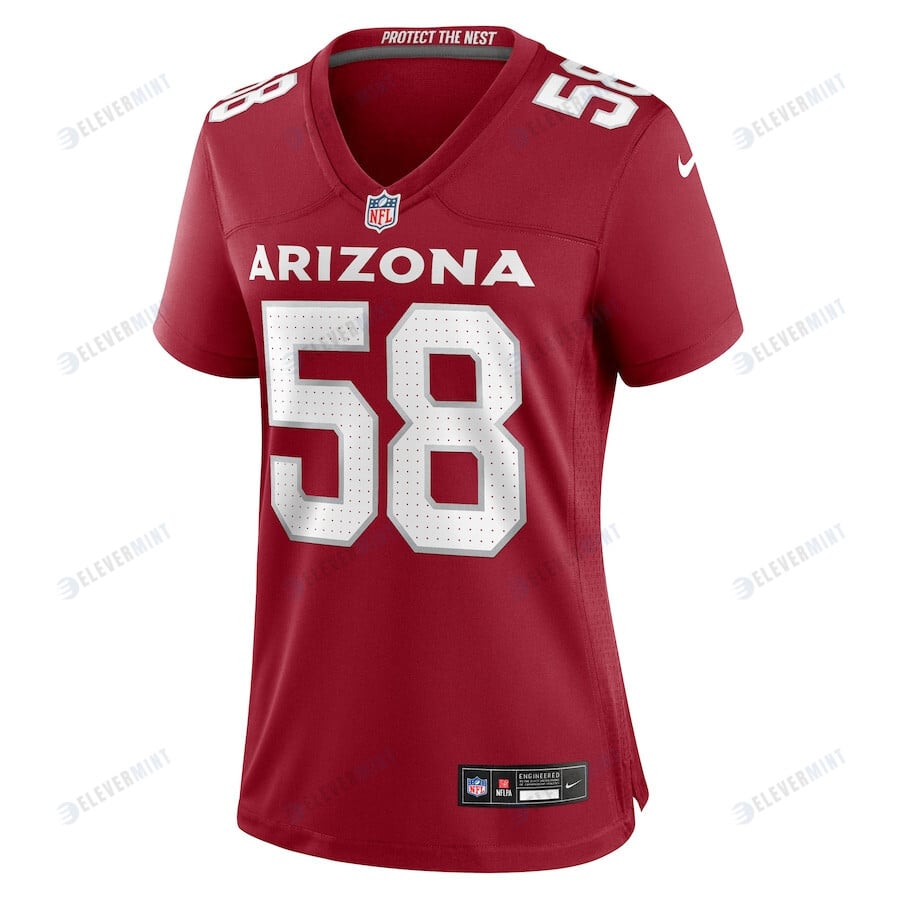 Tyreek Maddox-Williams 58 Arizona Cardinals Women Game Jersey - Cardinal
