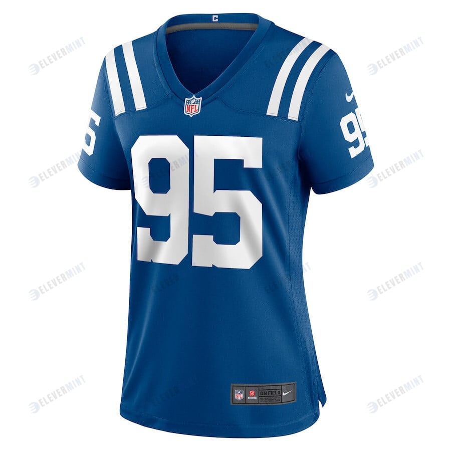 Adetomiwa Adebawore 95 Indianapolis Colts Women Team Game Jersey - Royal