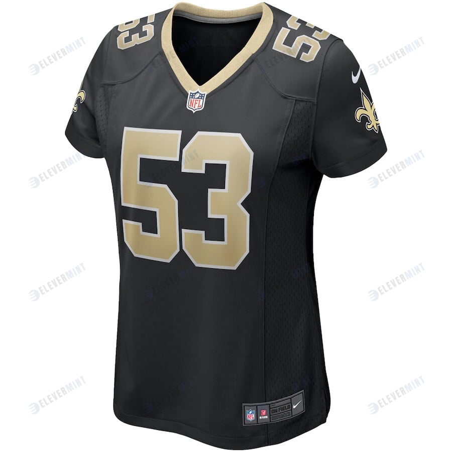 Zack Baun 53 New Orleans Saints Women's Game Jersey - Black