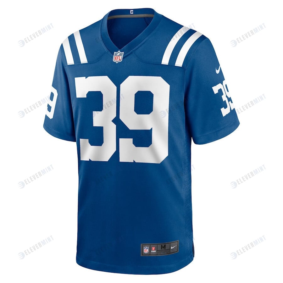 Darrell Baker Jr. 39 Indianapolis Colts Men Team Game Jersey - Royal