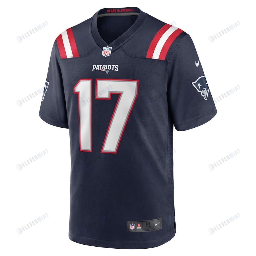 Michael Palardy 17 New England Patriots Game Men Jersey - Navy