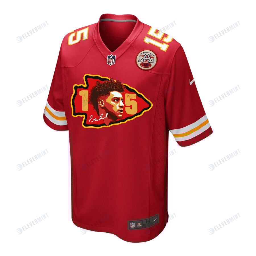 Patrick Mahomes 15 Signed Kansas City Chiefs Game Jersey - Men, Red
