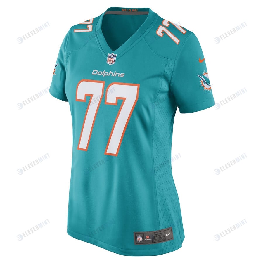 John Jenkins 77 Miami Dolphins Women Game Jersey - Aqua