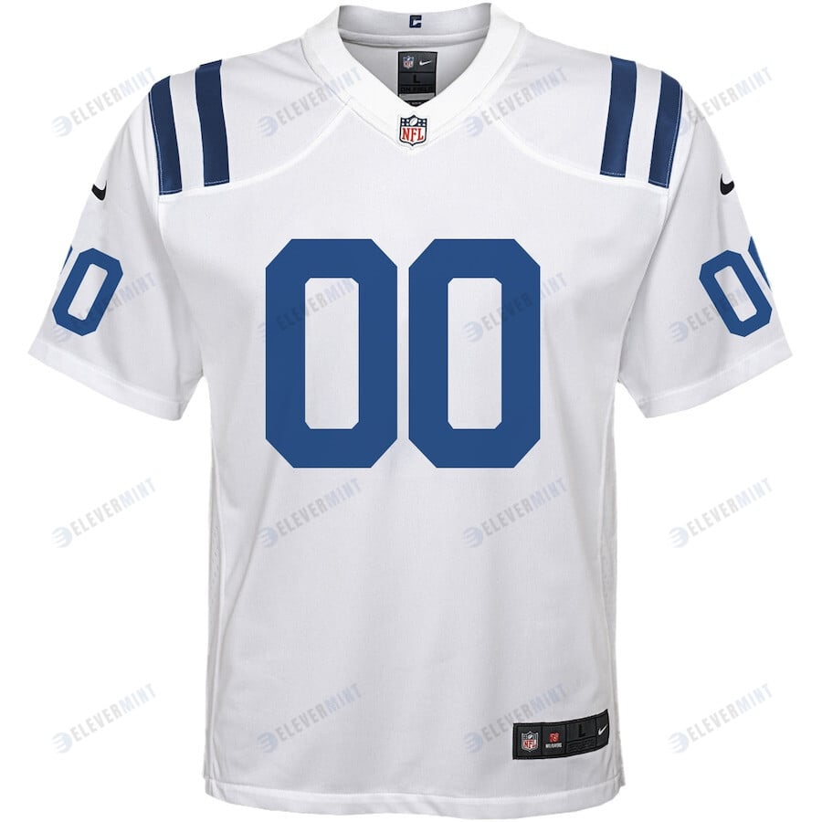 Indianapolis Colts Custom YOUTH Game Jersey - White