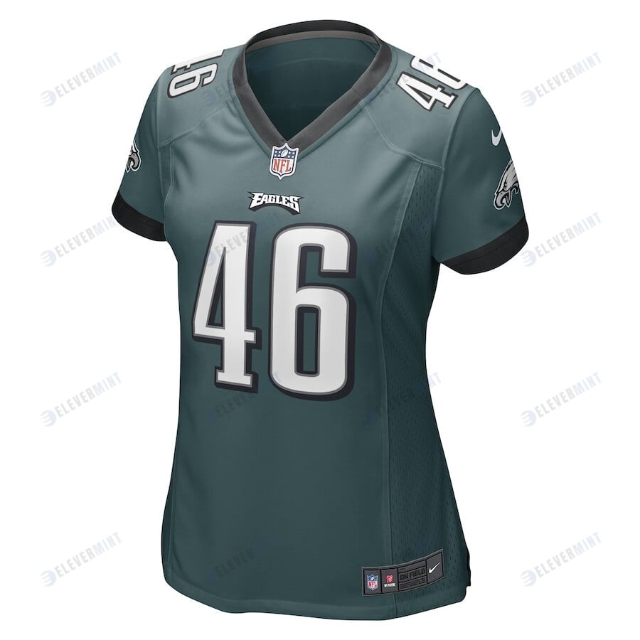 Jaeden Graham 46 Philadelphia Eagles Women's Game Player Jersey - Midnight Green