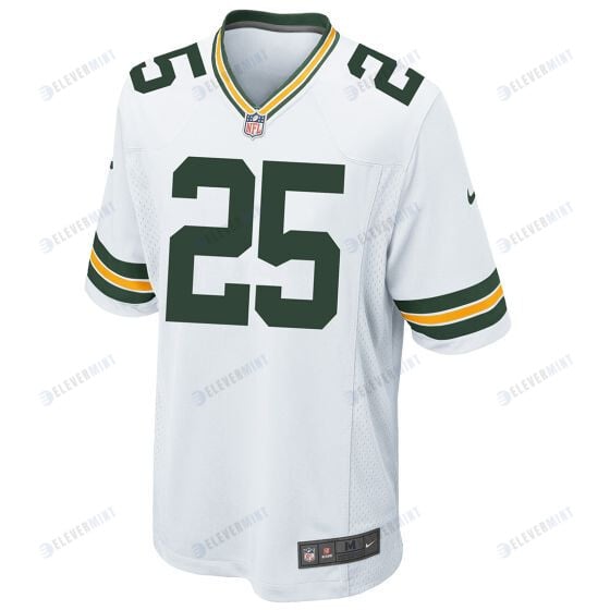 Keisean Nixon 25 Green Bay Packers Men Away Game Jersey - White