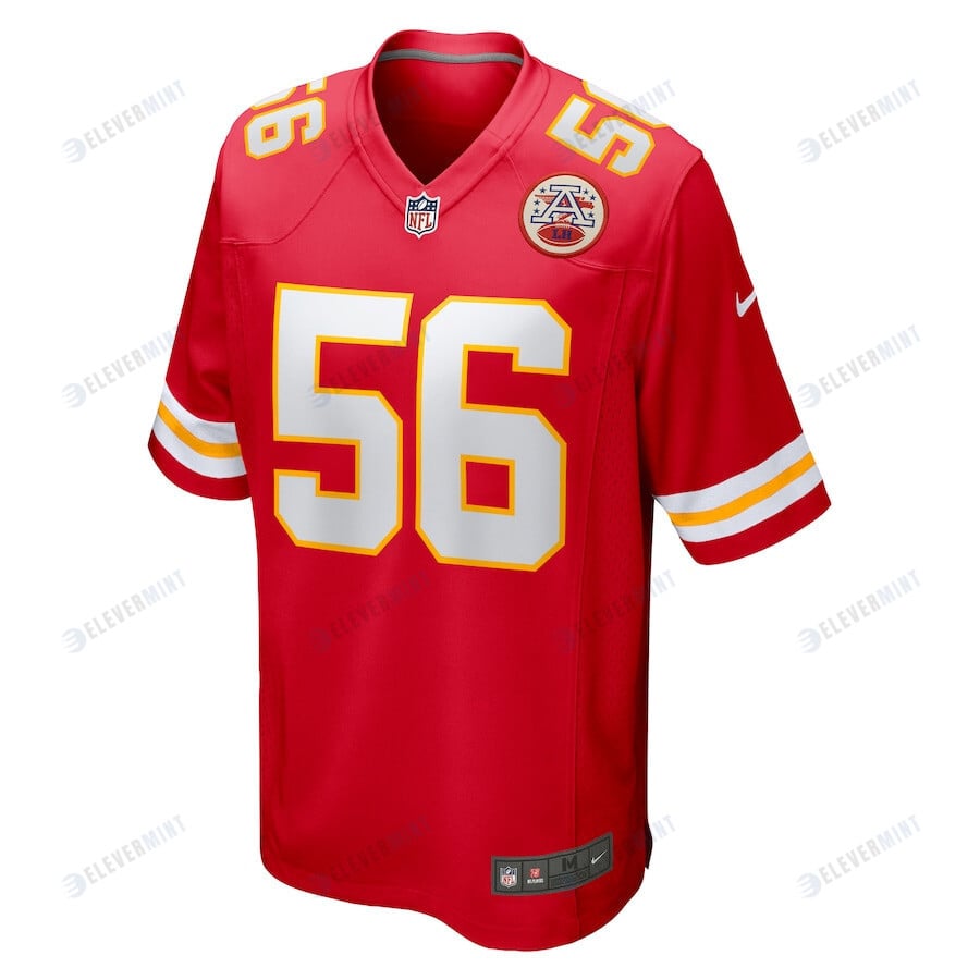 George Karlaftis 56 Kansas City Chiefs Game Men Jersey - Red