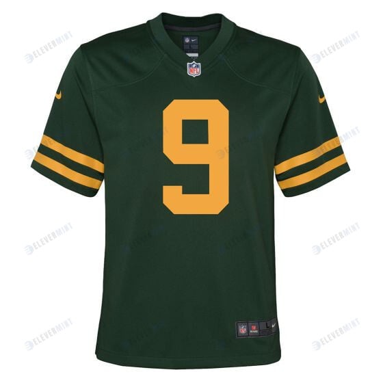Christian Watson 9 Green Bay Packers 50s Classic YOUTH Game Jersey - Green & Gold