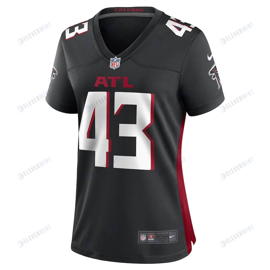 Matt Hankins Atlanta Falcons Women's Game Player Jersey - Black