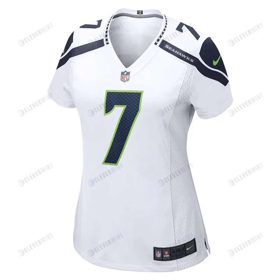 Geno Smith 7 Seattle Seahawks Women's Game Player Jersey - White