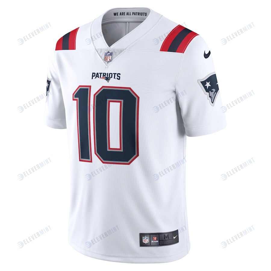 Mac Jones 10 New England Patriots Vapor Limited Jersey - White