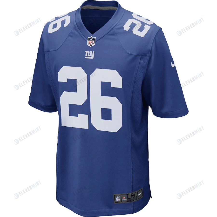 Saquon Barkley 26 New York Giants Game Player Jersey - Royal