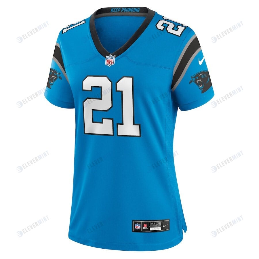 Jeremy Chinn 21 Carolina Panthers Women's Alternate Game Jersey - Blue