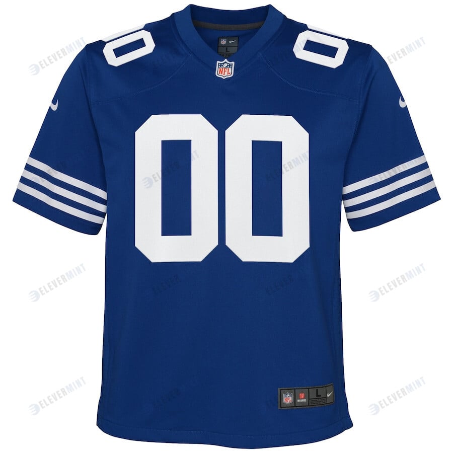 Indianapolis Colts Custom YOUTH Alternate Game Jersey - Royal