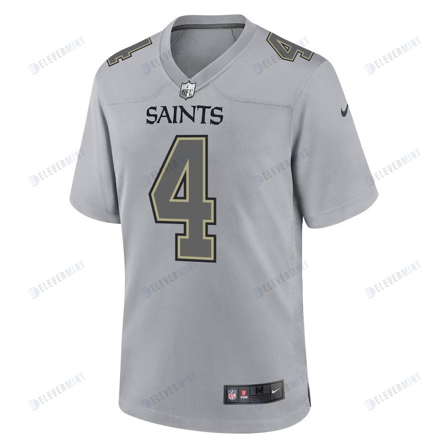 Derek Carr 4 New Orleans Saints Men Atmosphere Fashion Game Jersey - Gray