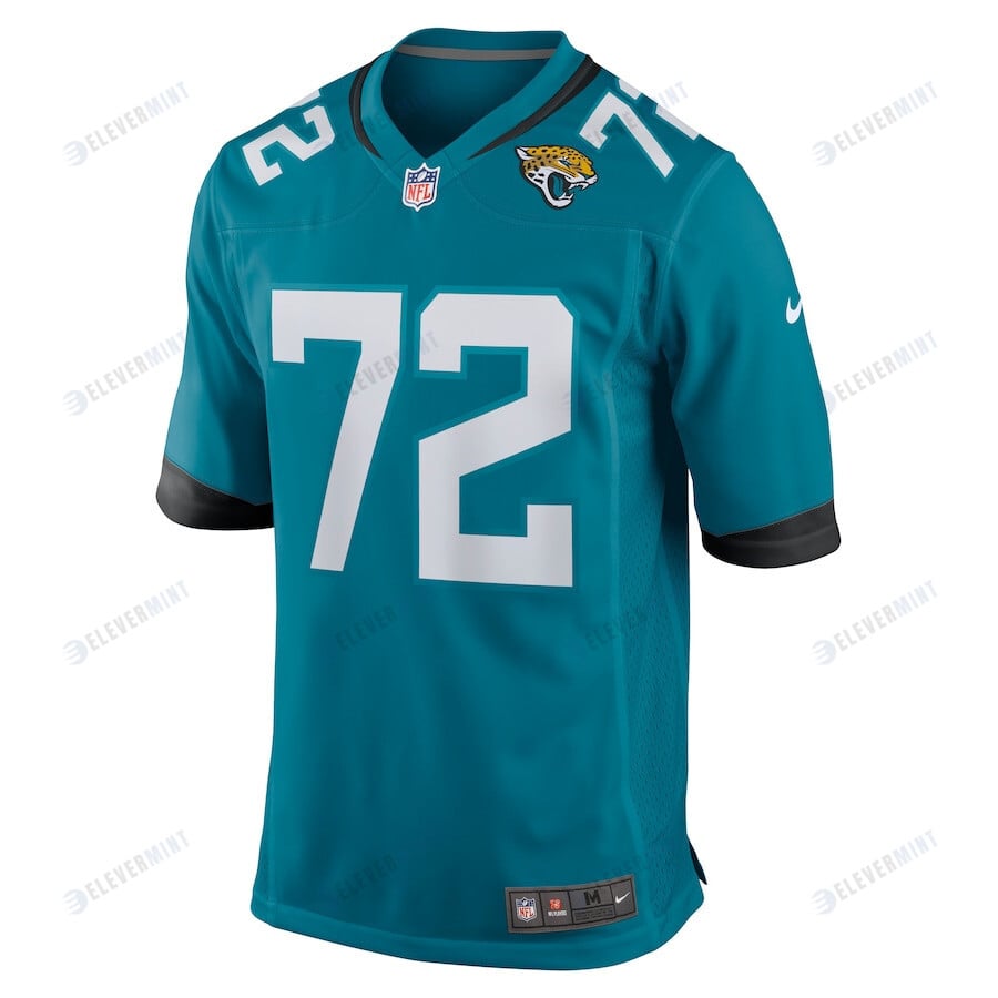 Walker Little 72 Jacksonville Jaguars Men's Game Jersey - Teal