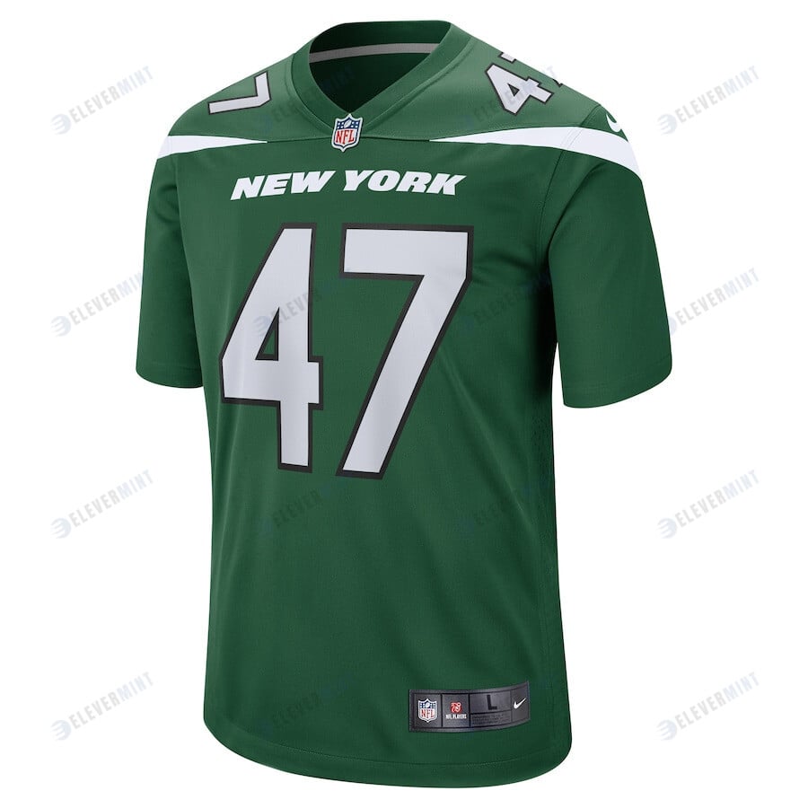 Bryce Huff 47 New York Jets Men Game Jersey - Gotham Green