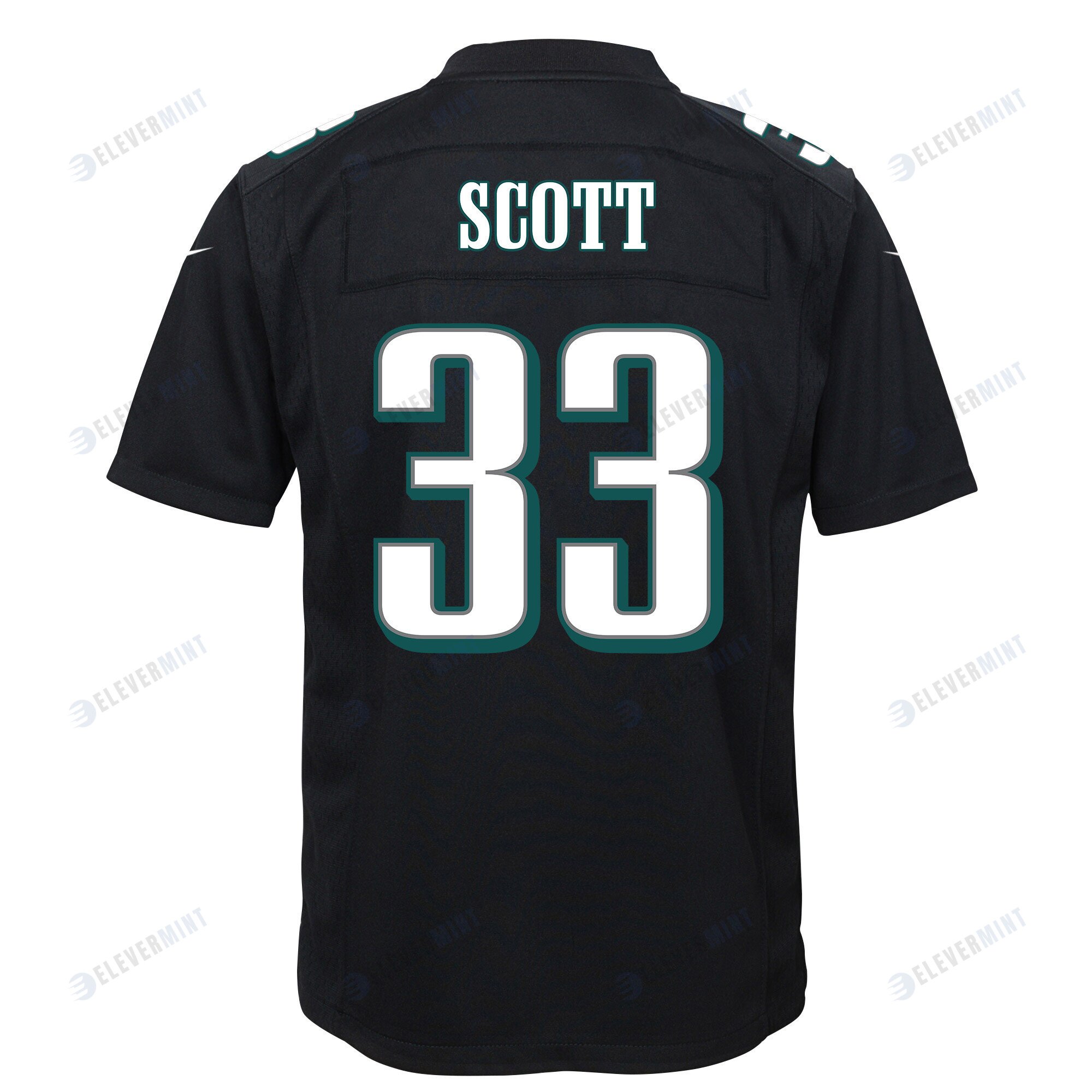 Josiah Scott 33 Philadelphia Eagles Super Bowl LVII Champions 2 Stars Youth Game Jersey - Black