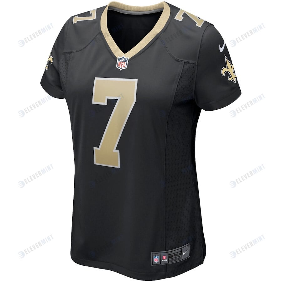 Morten Andersen 7 New Orleans Saints Women Game Retired Jersey - Black