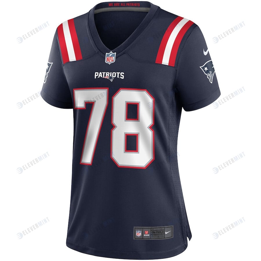 Bruce Armstrong 78 New England Patriots Women Game Retired Jersey - Navy