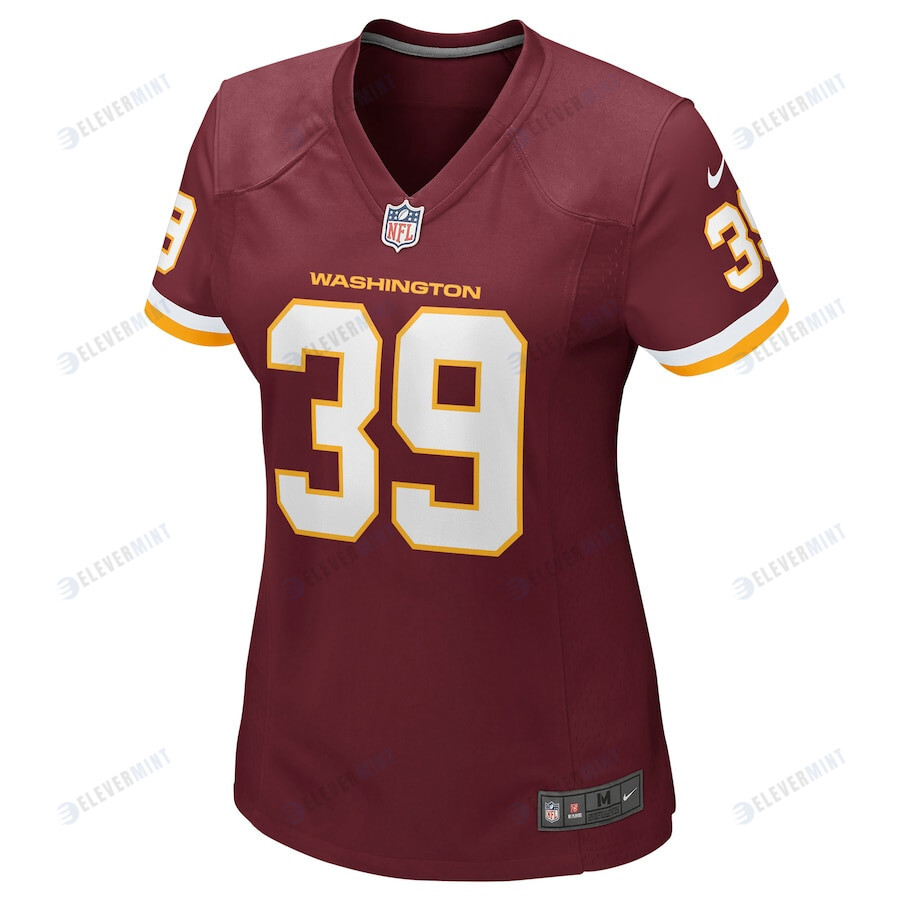 Jeremy Reaves 39 Washington Commanders Football Team Women Game Jersey - Burgundy