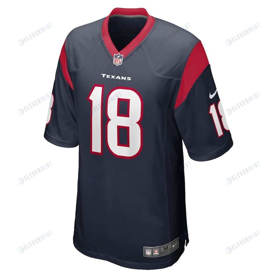 Case Keenum 18 Houston Texans Team Game Men Jersey - Navy