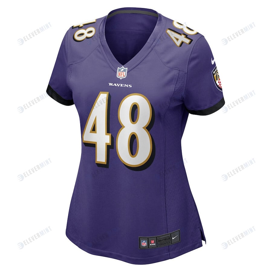 Diego Fagot Baltimore Ravens Women's Player Game Jersey - Purple