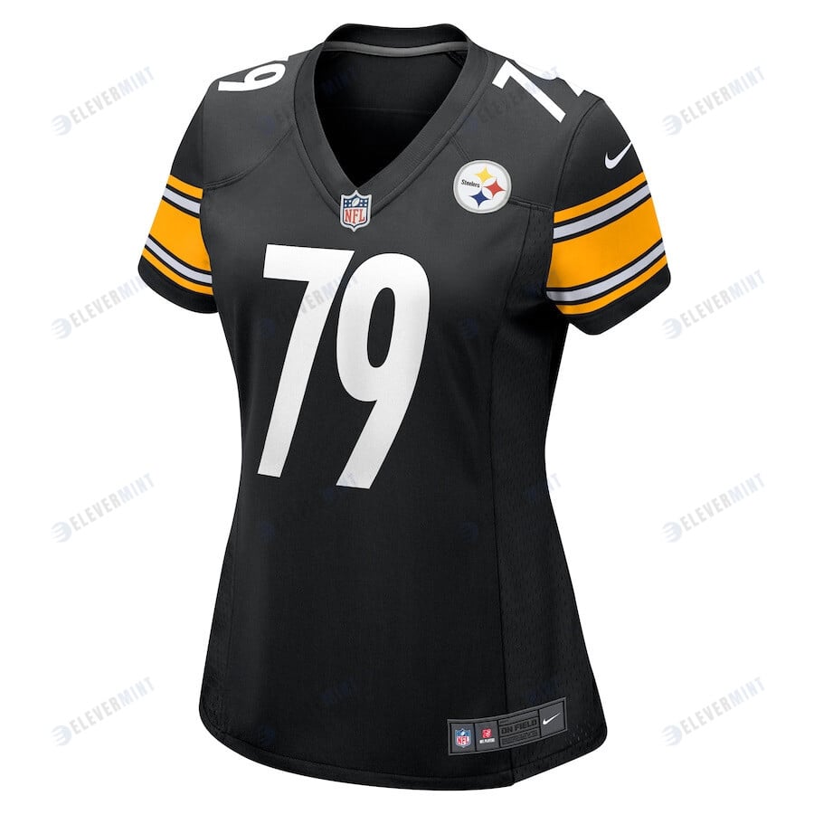 Renell Wren 79 Pittsburgh Steelers Women Game Jersey - Black