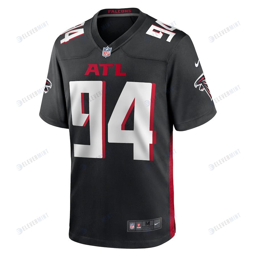 Albert Huggins 94 Atlanta Falcons Game Men Jersey - Black