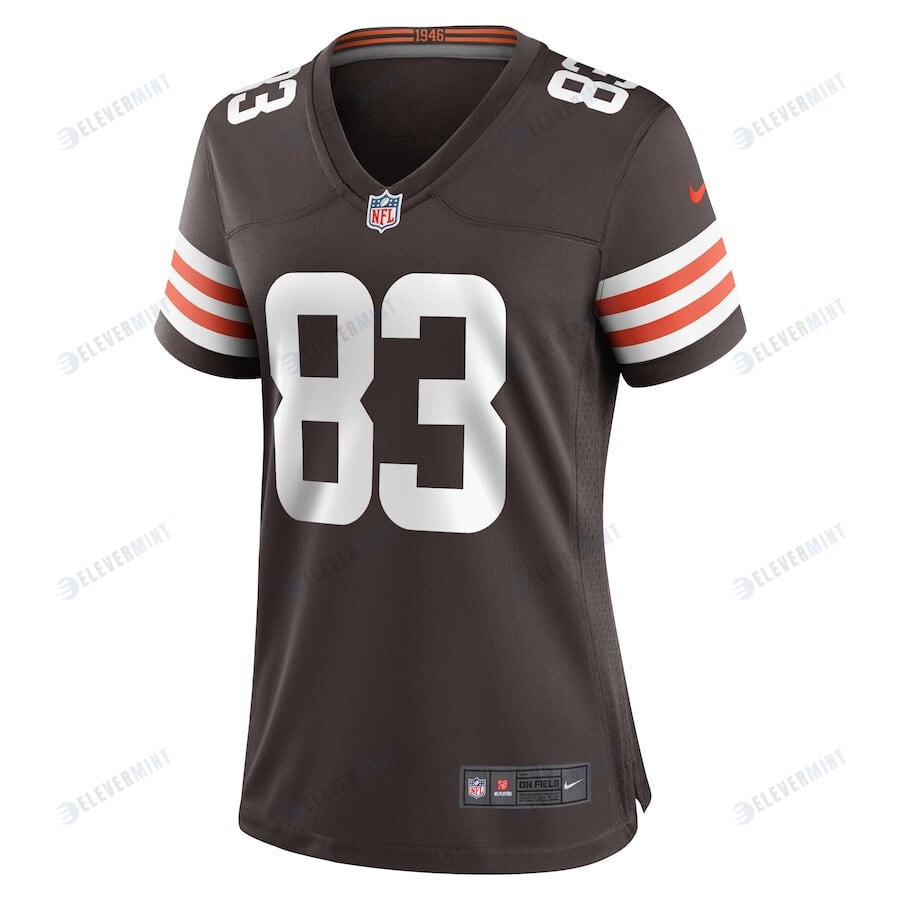 Zaire Mitchell-Paden 83 Cleveland Browns Women's Team Game Player Jersey - Brown