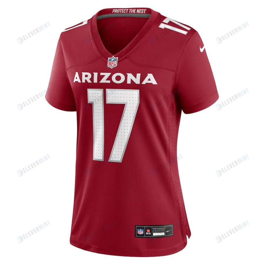 Kaden Davis 17 Arizona Cardinals Women Team Game Jersey - Cardinal
