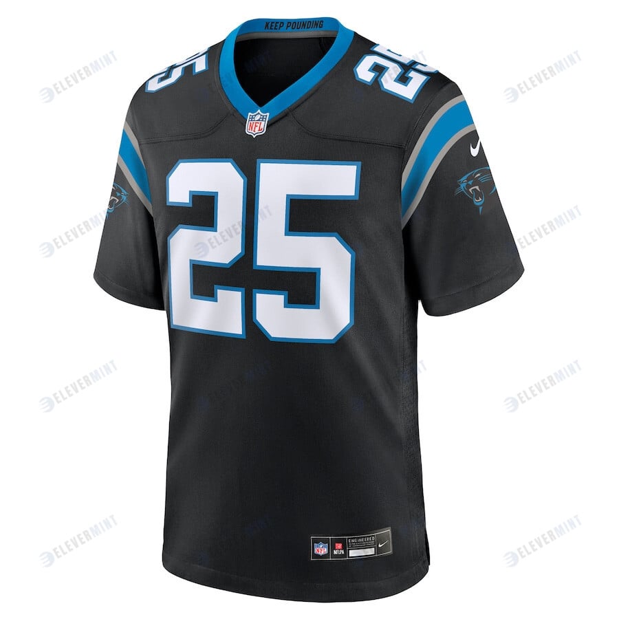 Xavier Woods 25 Carolina Panthers Team Game Men Jersey - Black