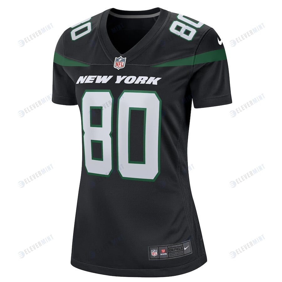 Wayne Chrebet 80 New York Jets Women Retired Jersey - Black