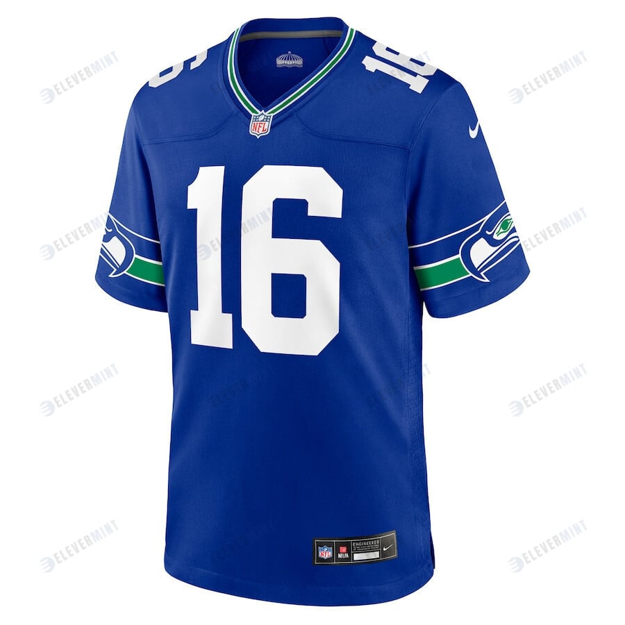 Tyler Lockett 16 Seattle Seahawks Throwback Player Game Men Jersey - Royal