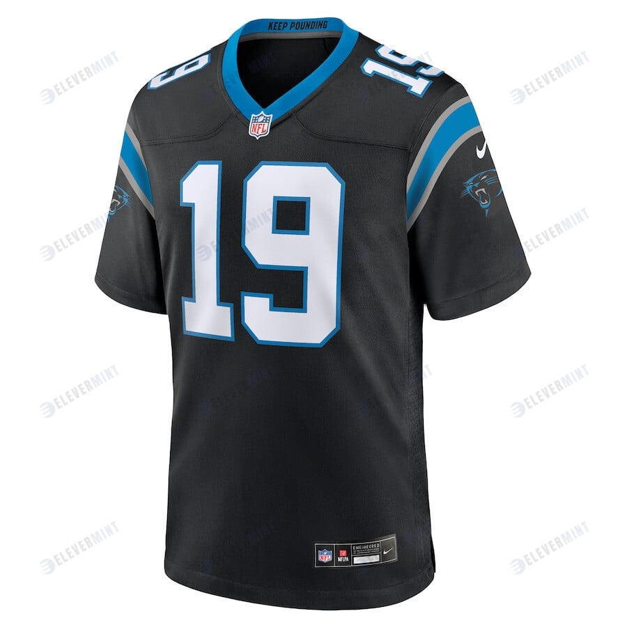 Adam Thielen 19 Carolina Panthers Game Player Men Jersey - Black