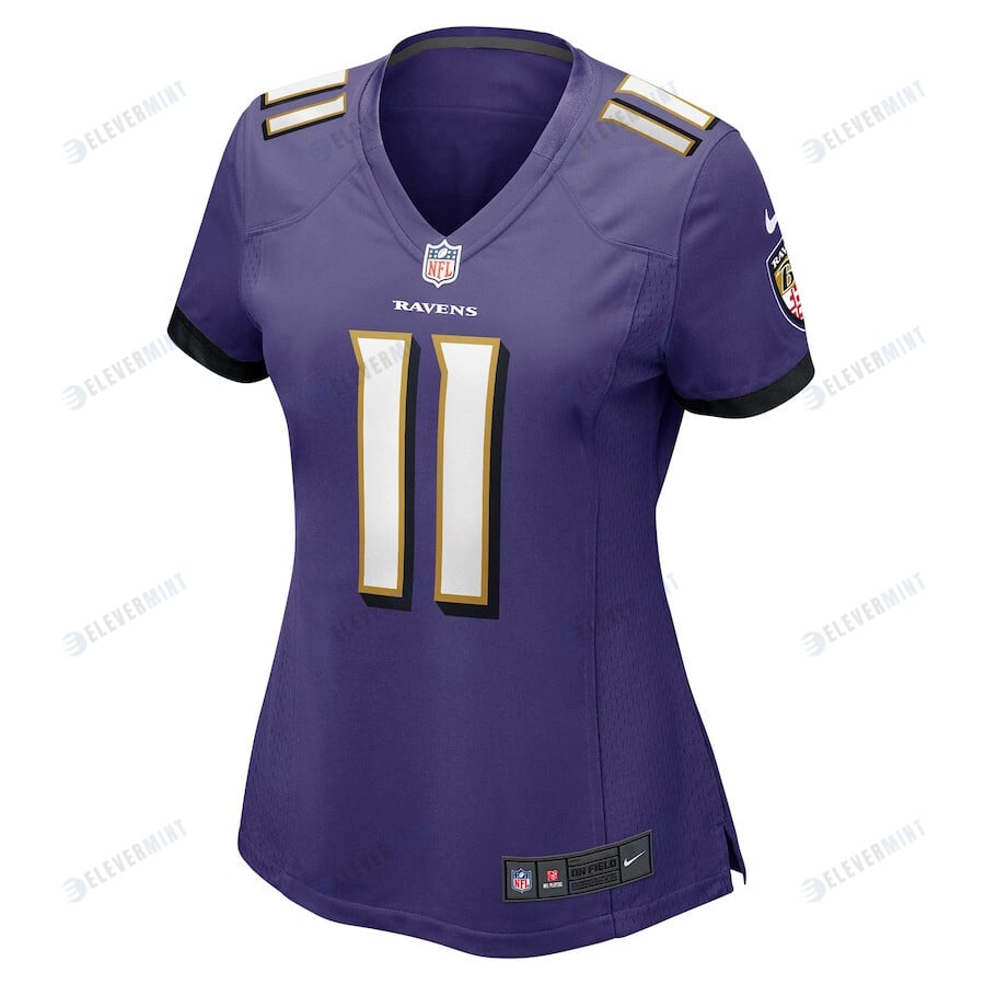 Jordan Stout Baltimore Ravens Women's Player Game Jersey - Purple