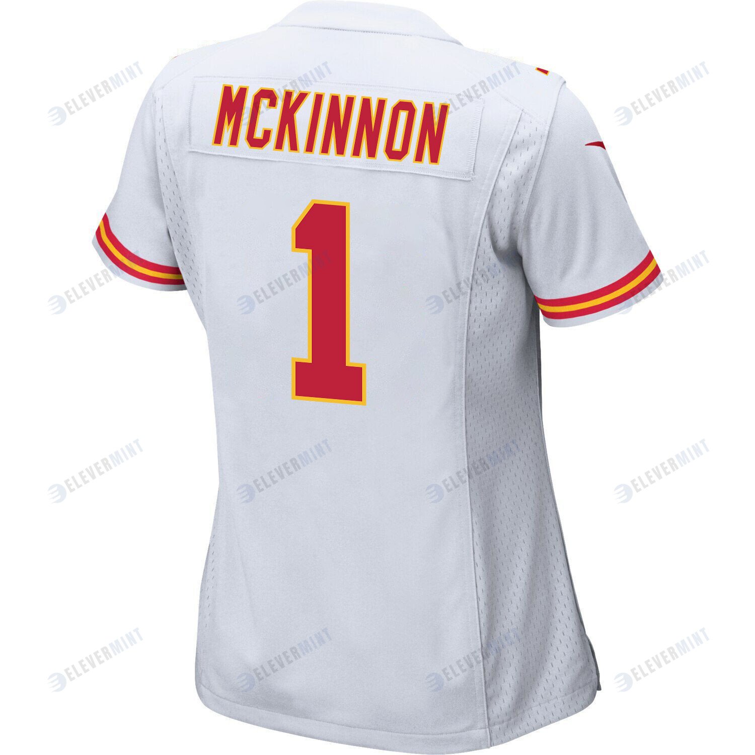 Jerick McKinnon 1 Kansas City Chiefs Super Bowl LVII Champions 3 Stars Women Game Jersey - White