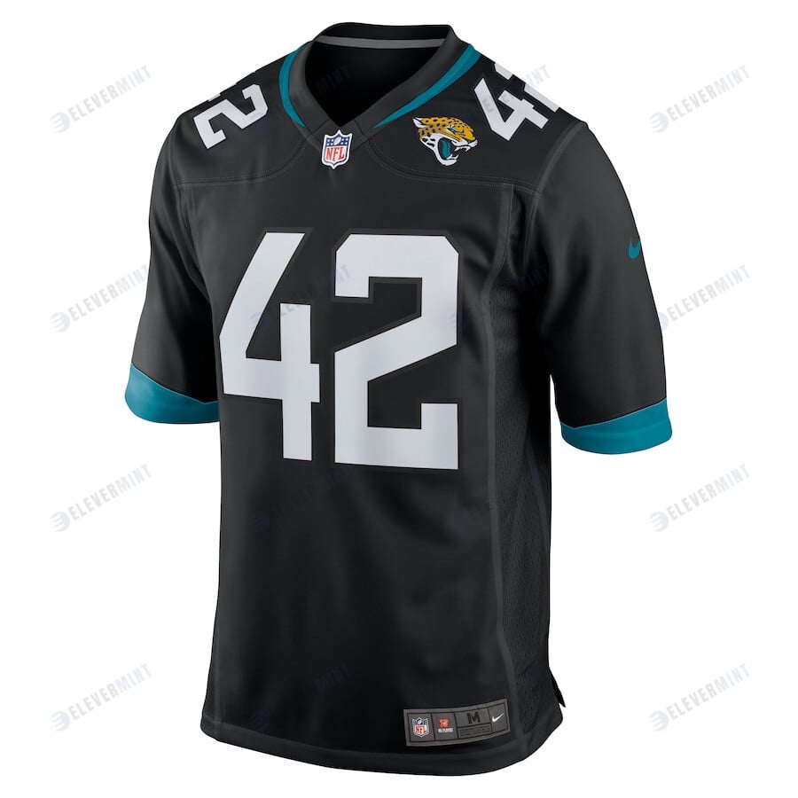 Andrew Wingard 42 Jacksonville Jaguars Men's Game Jersey - Black