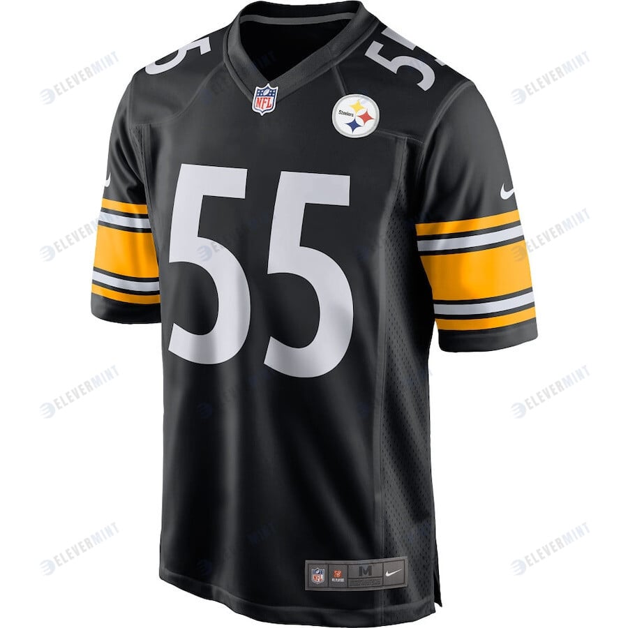 Devin Bush 55 Pittsburgh Steelers Men's Game Player Jersey - Black