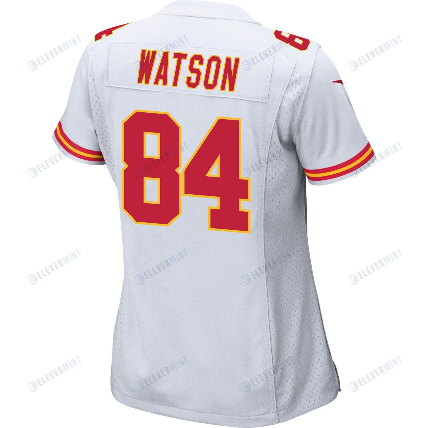 Justin Watson 84 Kansas City Chiefs Super Bowl LVII Champions 3 Stars Women Game Jersey - White