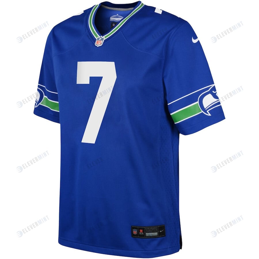 Geno Smith 7 Seattle Seahawks YOUTH Game Jersey - Royal