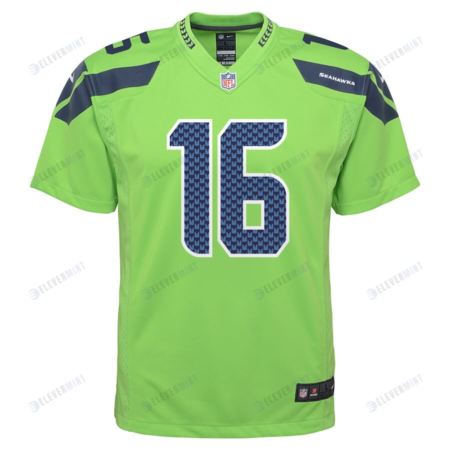 Tyler Lockett 16 Seattle Seahawks YOUTH Game Jersey - Neon Green