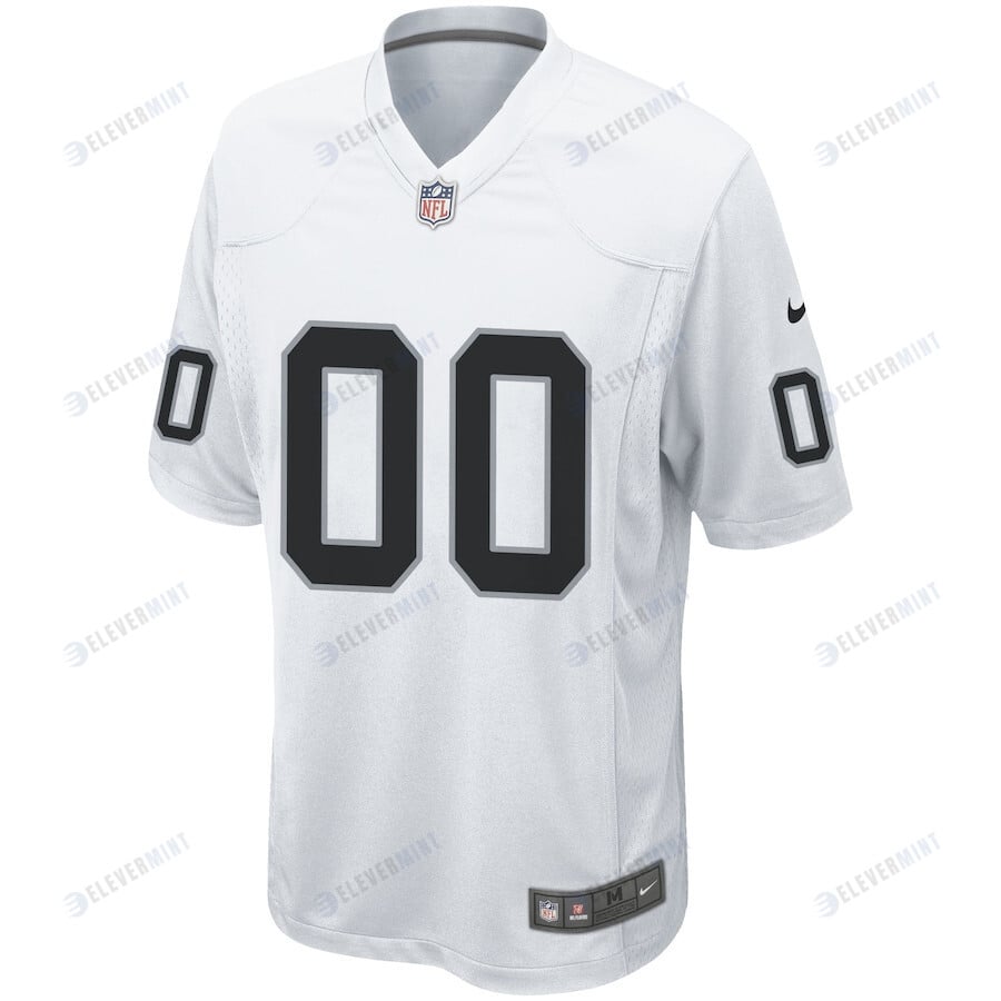 Las Vegas Raiders Men Custom Game Jersey - White