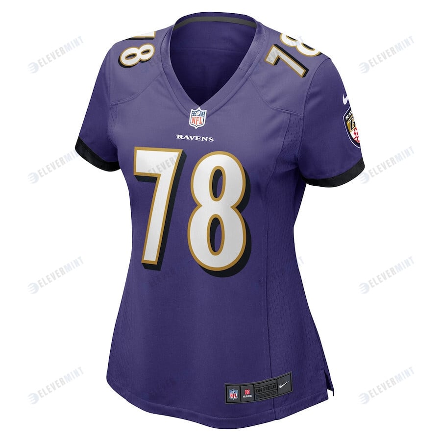 Morgan Moses 78 Baltimore Ravens Women's Game Player Jersey - Purple