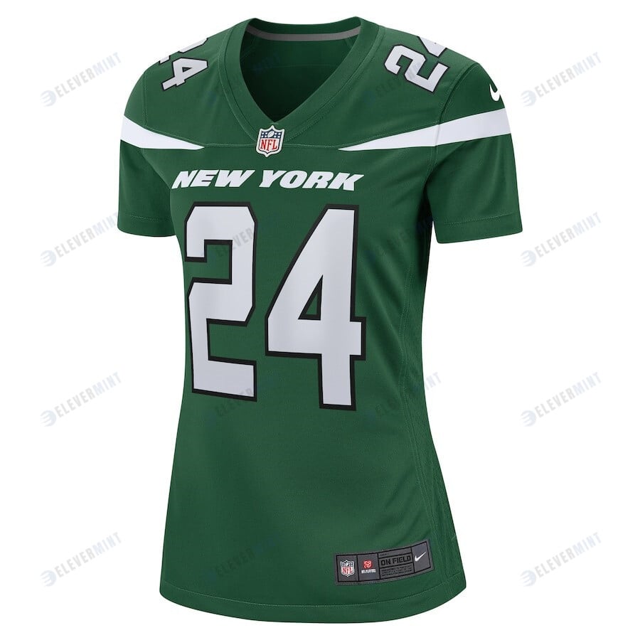 Darrelle Revis 24 New York Jets Women's Retired Player Game Jersey - Gotham Green