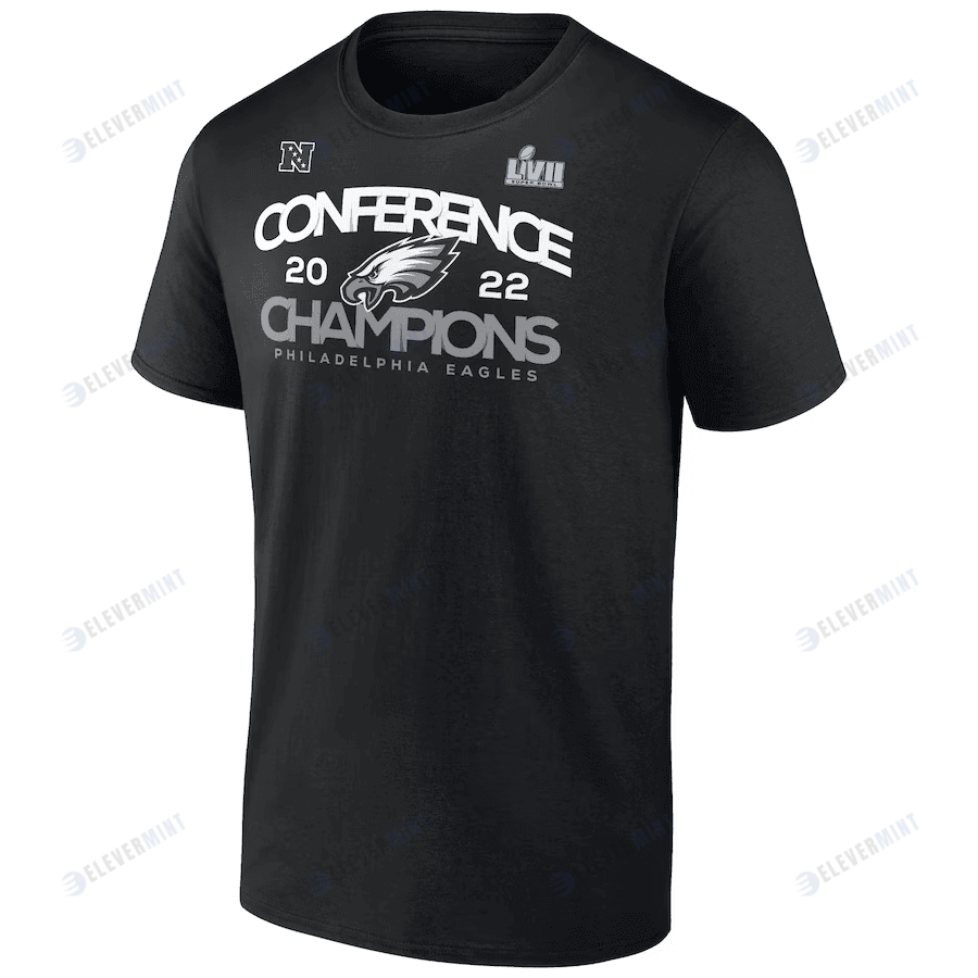 Philadelphia Eagles 2022 NFC Champions Shadow Cast T-Shirt - Black